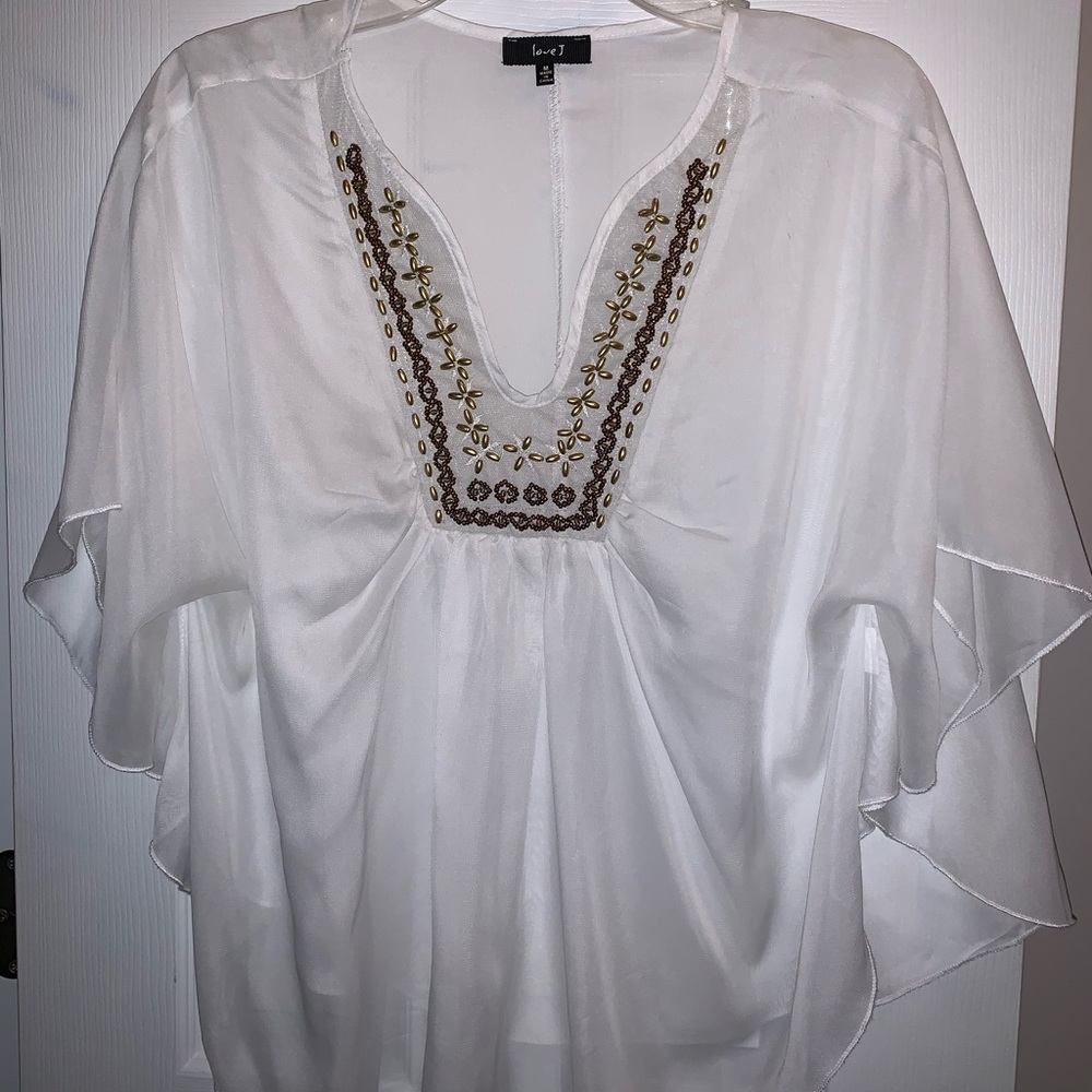 Nice white blouse, brand name is Love J